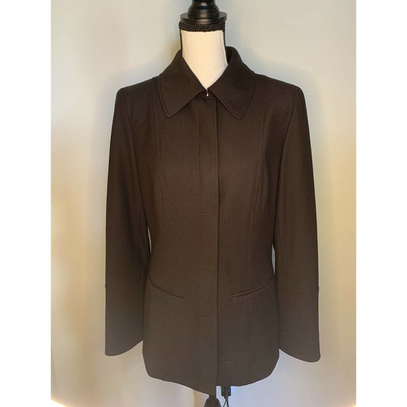 Etcetera Coat Brown Wool Blend - Picture 2 of 9